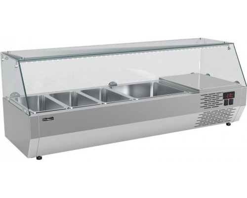 Холодильная витрина для ингредиентов Carboma A40 SM 1,2-G (3 GN1/3+1 GN1/2)