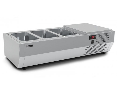 Холодильная витрина для ингредиентов Carboma IDO (A40) SM 0,9 (VTI2-G (GN1/3))