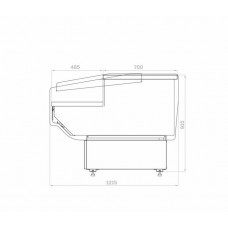 Прилавок кассовый Carboma GC120 N 0,94-7 (цвет по схеме)