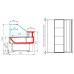 Витрина холодильная Carboma GC110 SM 1,25-1 (с боковинами) (0011-9006)