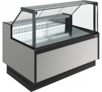 Витрина холодильная Carboma GC110 SM 1,25-1 версия 2.0 с боковинами, 9006-0430