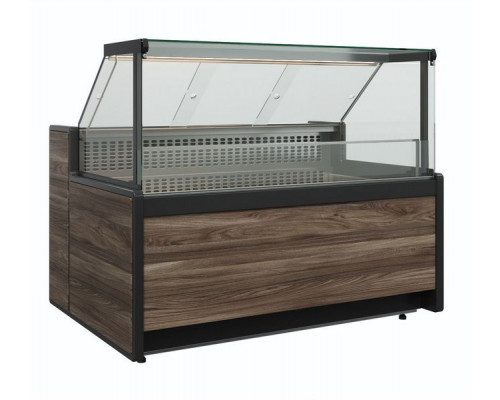 Витрина холодильная Carboma GC111 SM 1,5-1 (1008 Темный дуб)