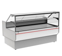 Витрина холодильная Carboma GC95 SM 1,0-1 (ВХС-1,0 Carboma GC95) (0011-9003 боковины серые, декор белый)