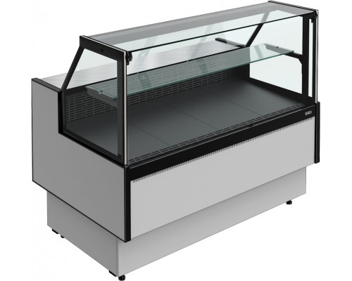 Витрина холодильная Carboma GC95 VM 1,25-1 версия 2.0 с боковинами, 9006-9005