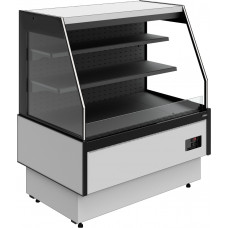 Витрина холодильная Carboma GC95 VM 1,25-2 версия 2.0 горка, без боковин, 9006-9005