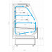 Витрина холодильная Carboma GC95 VM 1,5-2 версия 2.0 горка, без боковин, 9006-9005