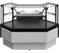 Витрина холодильная Carboma GC95 VM 5-1 версия 2.0 внешний угол, без боковин, 9006-9005