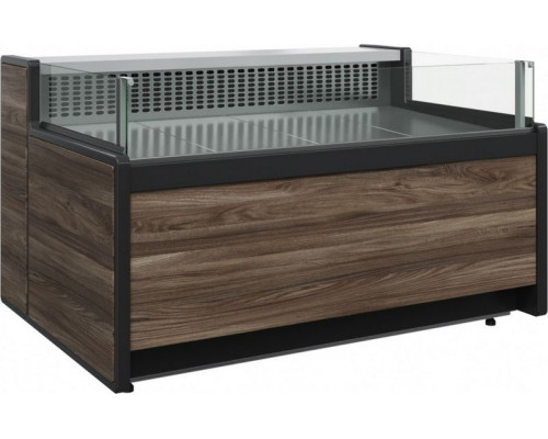 Витрина холодильная открытая Carboma GC111 SM 0,94-2 (1008 Темный дуб)