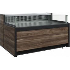 Витрина холодильная открытая Carboma GC111 SM 1,25-2 (1008 Темный дуб)