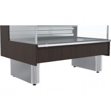 Витрина холодильная с выносным агрегатом Carboma GC110 VM 0,94-2-1 (ВХСо-0,94 Carboma GC110 (динамика, без боковин, 1005 венге)