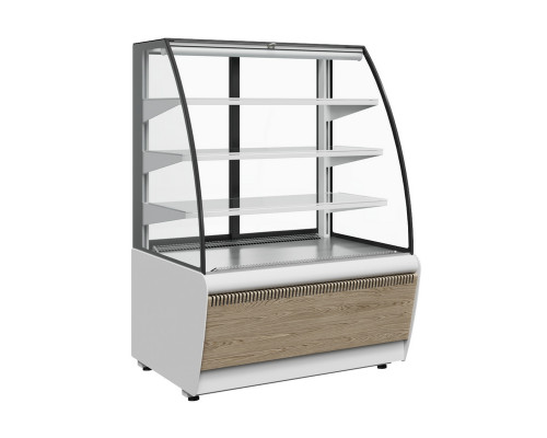 Витрина кондитерская Carboma K70 VM 0,9-2 Standart Паттерн (открытая 0106 Седой дуб)