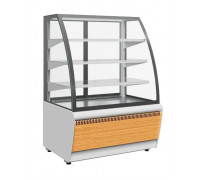 Витрина кондитерская Carboma K70 VM 0,9-2 Standart Паттерн (открытая 0107 Ольха)
