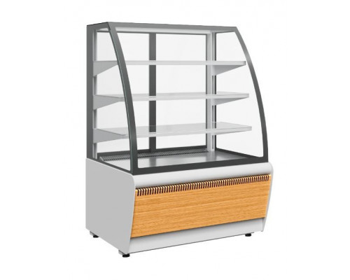Витрина кондитерская Carboma K70 VM 0,9-2 Standart Паттерн (открытая 0107 Ольха)