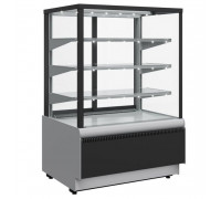 Витрина кондитерская Carboma KC70 VH 0,9-1 Light Chocolate 9006-9005 (ВХСв-0,9д Carboma Cube Техно для шоколада)