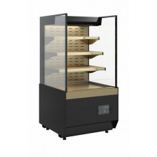 Витрина кондитерская Carboma KC70 VM 0,6-2 Standart открытая, горка прямая боковина версия 2.0 (9005-0109)