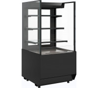 Витрина кондитерская Carboma KC70 VM 0,6-2 Standart версия 2.0 открытая, без боковин, 9005, дверь слайдер