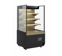 Витрина кондитерская Carboma KC70 VM 0,9-2 Standart открытая, горка прямая боковина версия 2.0 (9005-0109)
