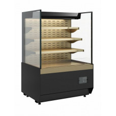 Витрина кондитерская Carboma KC70 VM 1,3-2 Standart открытая, горка прямая боковина версия 2.0 (9005-0109)