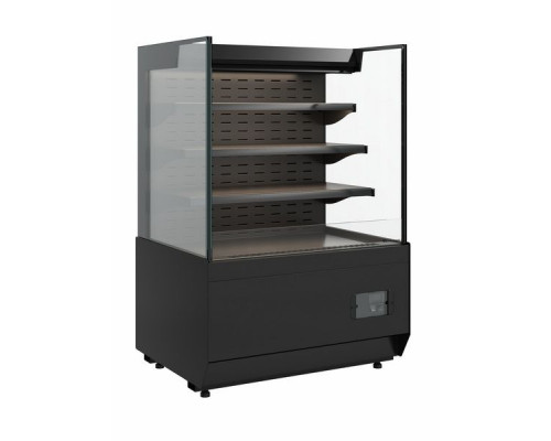 Витрина кондитерская Carboma KC70 VM 1,3-2 Standart открытая, горка прямая боковина версия 2.0 (9005)