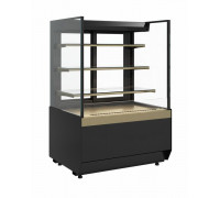 Витрина кондитерская Carboma KC70 VM 1,3-2 Standart открытая, прямая боковина версия 2.0 (9005-0109)