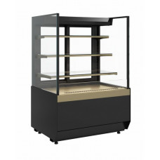 Витрина кондитерская Carboma KC70 VM 1,3-2 Standart открытая, прямая боковина версия 2.0 (9005-0109)