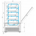 Витрина кондитерская Carboma KC84-150 VV 1,2-1 (9005)