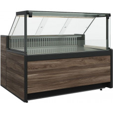 Витрина морозильная Carboma GC111 SL 0,94-1 (газлифт, 1008 Темный дуб)