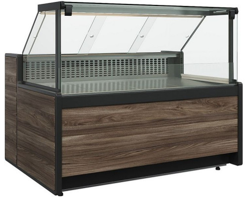 Витрина морозильная Carboma GC111 SL 1,5-1 (газлифт, 1008 Темный дуб)