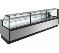 Витрина нейтральная напольная Carboma GC110 N 3,75-1 версия 2.0 без боковин, 9006-0430