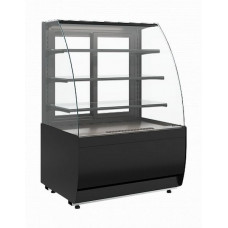 Витрина нейтральная напольная Carboma K70 N 0,9-1 Light версия 2.0 (9005)