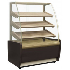 Витрина нейтральная напольная Carboma K70 N 0,9-2 Light Bread 0012-0109 (без стекла) (Хлебная 0,9 Carboma)