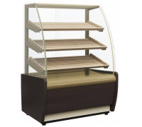 Витрина нейтральная напольная Carboma K70 N 1,3-2 Light Bread 0012-0109 (без стекла) (Хлебная 1,3 Сarboma)
