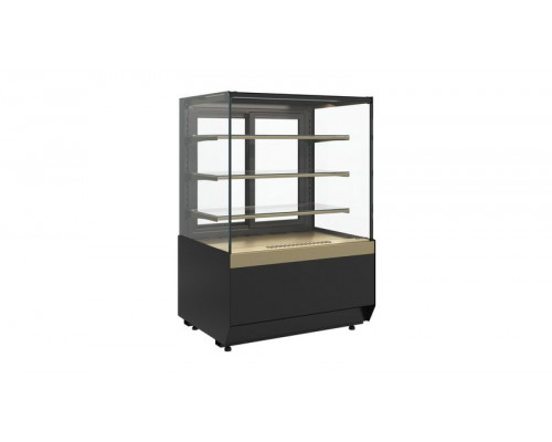 Витрина нейтральная напольная Carboma KC70 N 1,3-1 Light версия 2.0 (9005-0109)