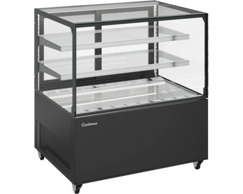 Витрина нейтральная напольная Carboma KC71-110 N 1,2-1 (9005)