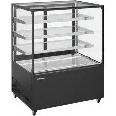 Витрина нейтральная напольная Carboma KC71-130 N 0,9-1 (9005)