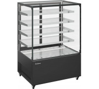 Витрина нейтральная напольная Carboma KC71-150 N 1,2-1 (9005)