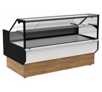 Витрина холодильная GC95 SL 1,2-1 (ВХСн-1,2 Carboma GC95 KombiLux) (0108 темный дуб)