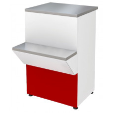 Прилавок нейтральный П2629 Нова красный