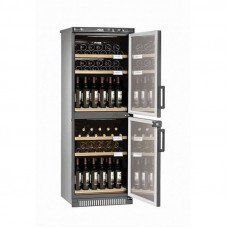 Винный шкаф двухкамерный Pozis ШВД-78 вишневый